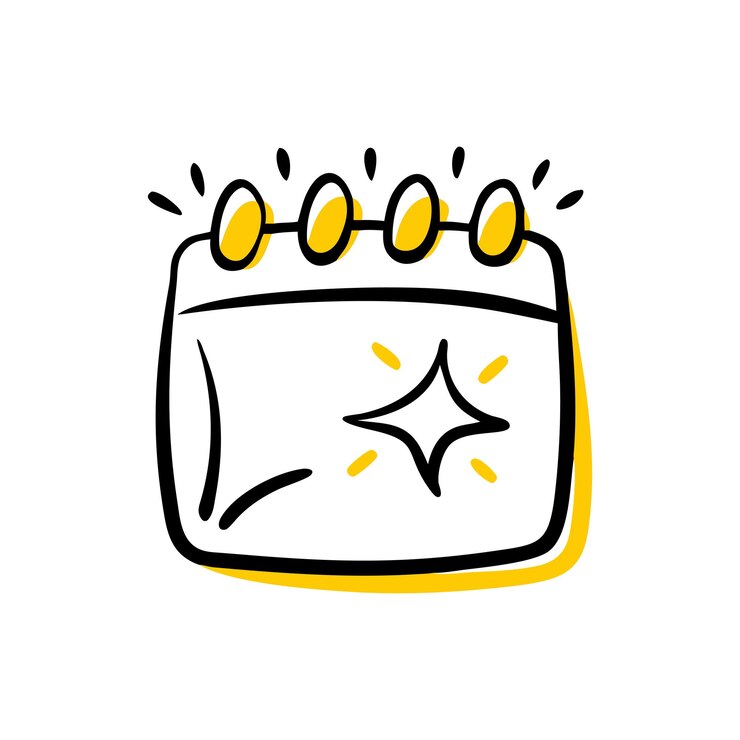 Icono de calendario Vector de negocios y finanzas para sitios web de interfaz de usuario y aplicaciones móviles