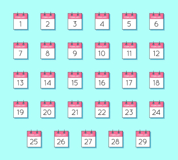 Vector icono de calendario vectorial