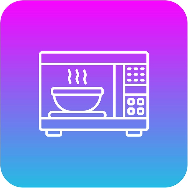 El icono de calentamiento de los alimentos