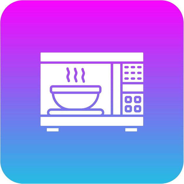 El icono de calentamiento de los alimentos