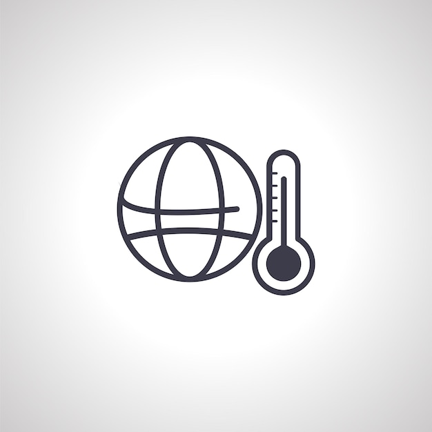 Icono de calentamiento global icono de calentamiento global