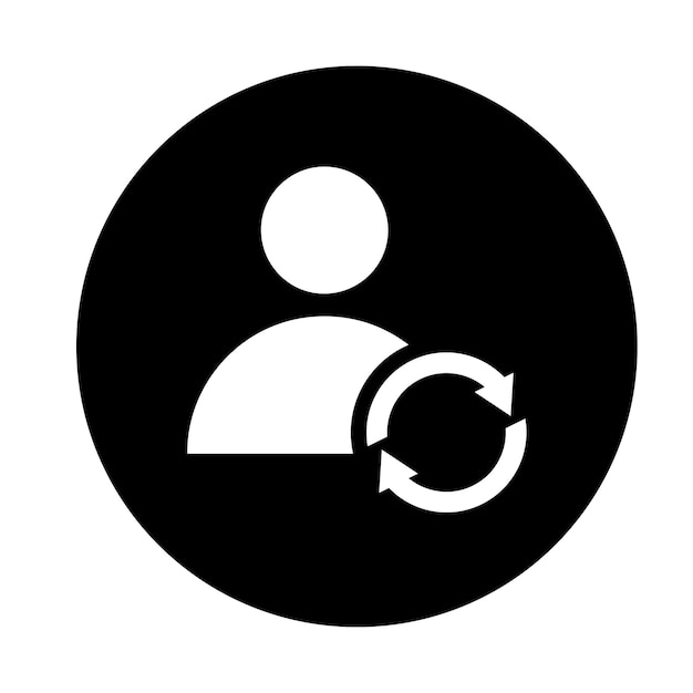 Icono de calificación del flujo de empleados Gráficos vectoriales negros