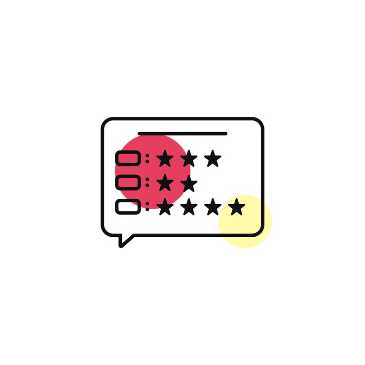 Vector icono de calificación