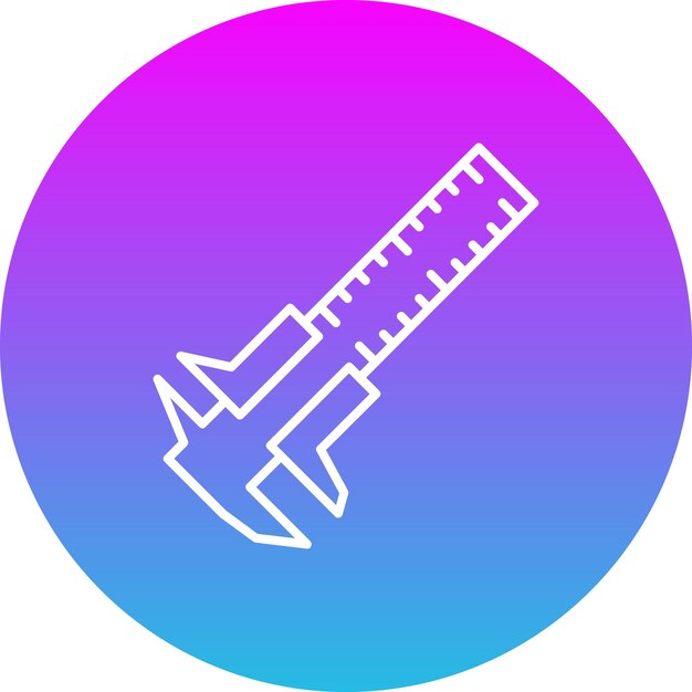 Icono de la calipa de Vernier