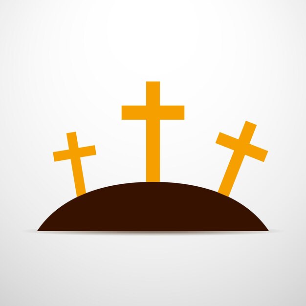 Icono del calvario ilustración vectorial