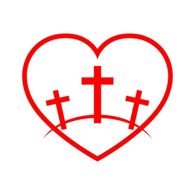 Icono del calvario ilustración vectorial