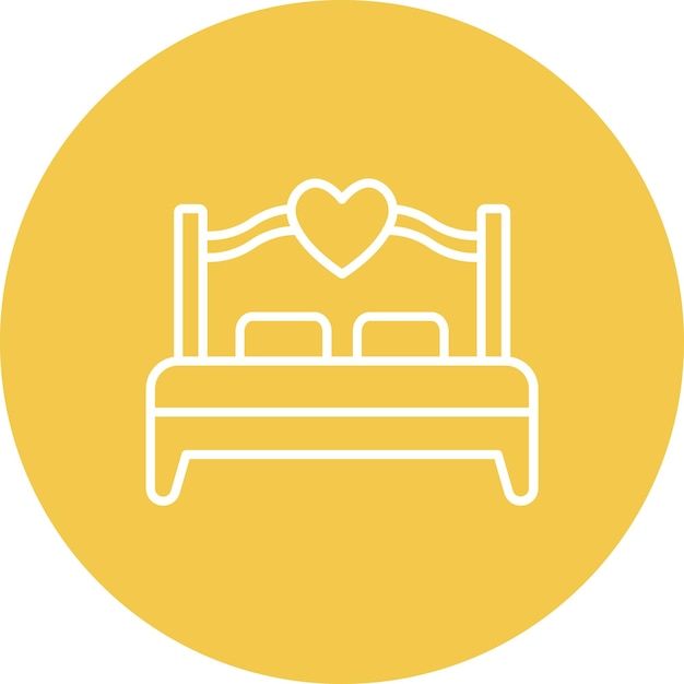 Icono de la cama doble