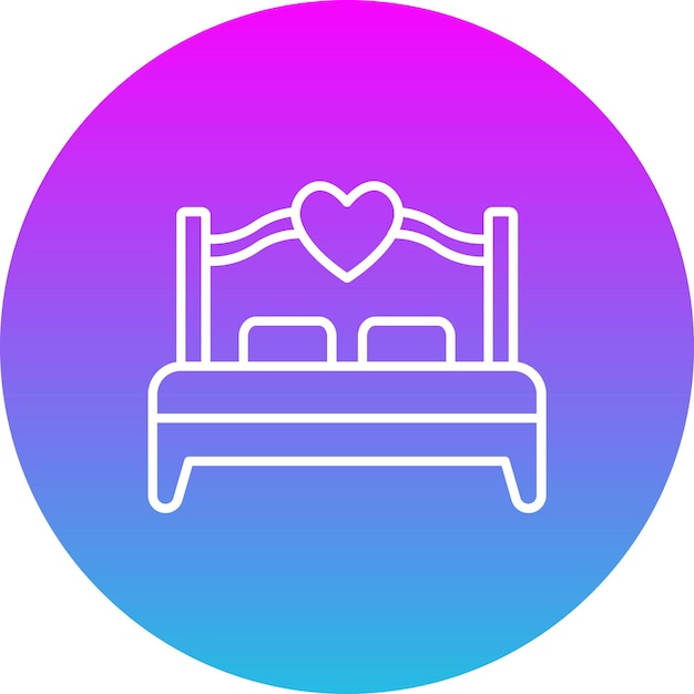 Icono de la cama doble