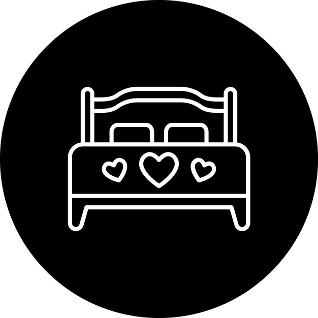 Icono de la cama doble