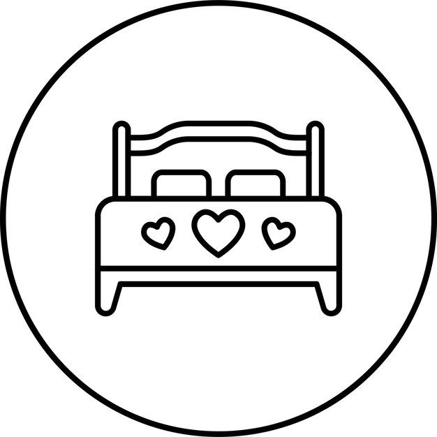 Icono de la cama doble