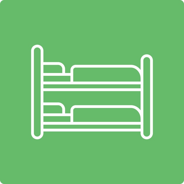 Icono de la cama de dos pisos