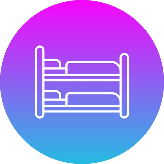 Icono de la cama de dos pisos