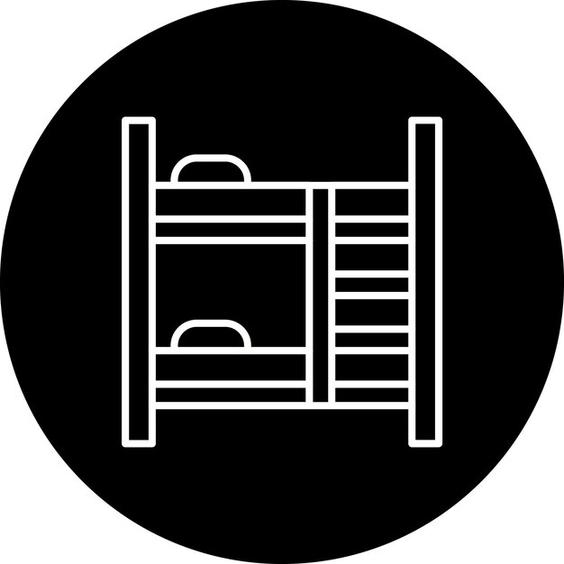 Icono de la cama de dos pisos