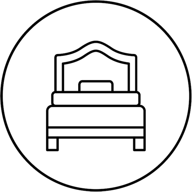 Icono de una cama individual
