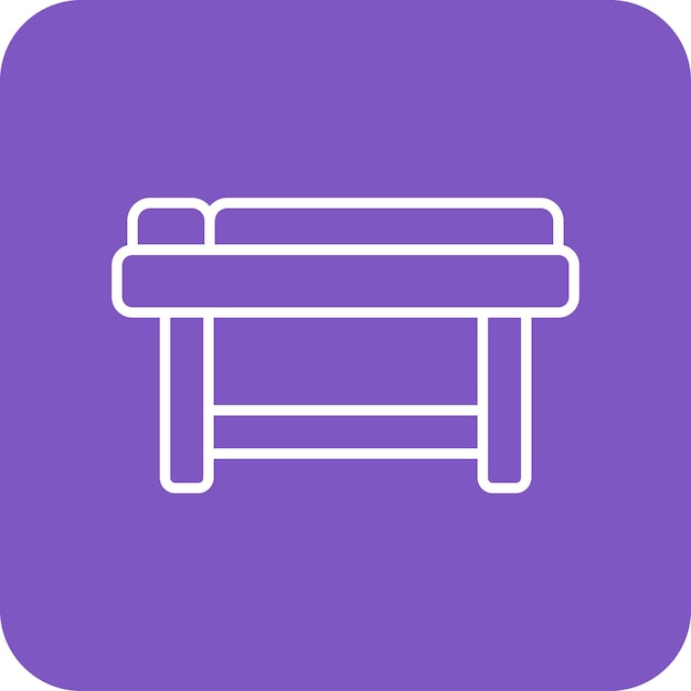 Icono de la cama del spa