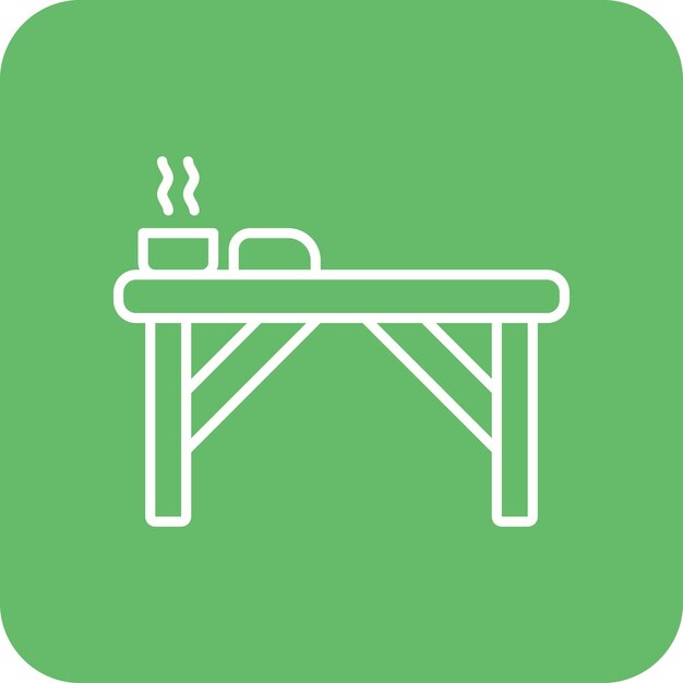 Icono de la cama del spa