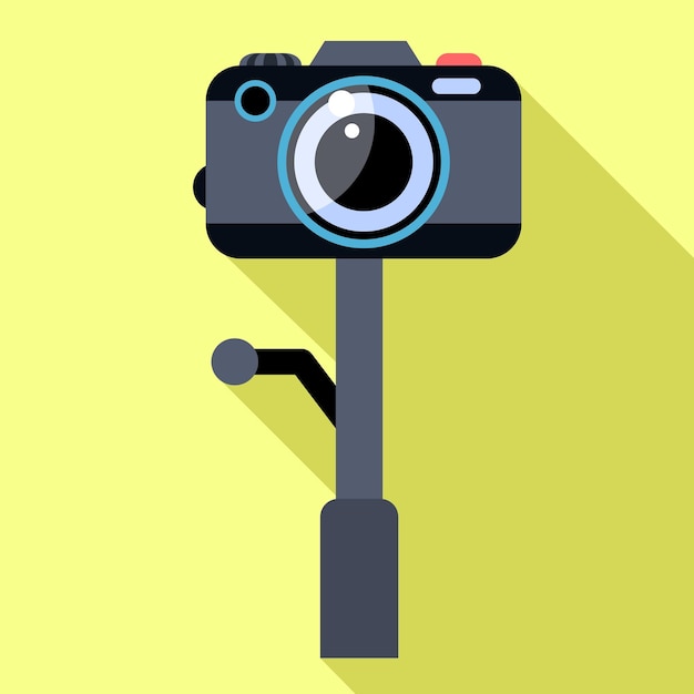 Icono de cámara de acción Ilustración plana del icono de vector de cámara de acción para diseño web