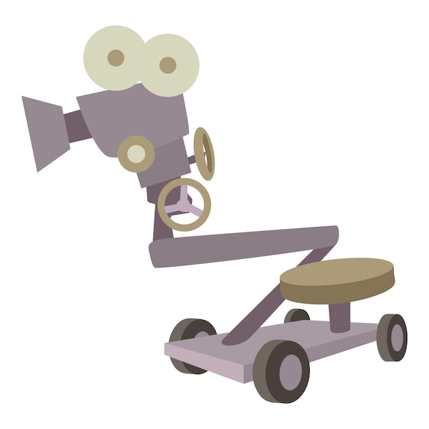 Icono de cámara arriba Ilustración de dibujos animados de icono de vector de cámara arriba para web