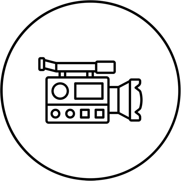 Icono de la cámara de cine