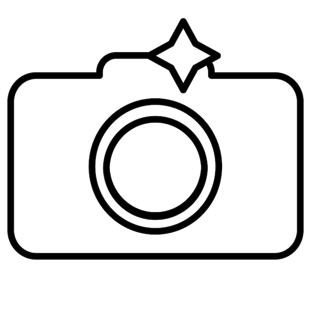 Icono de la cámara en color