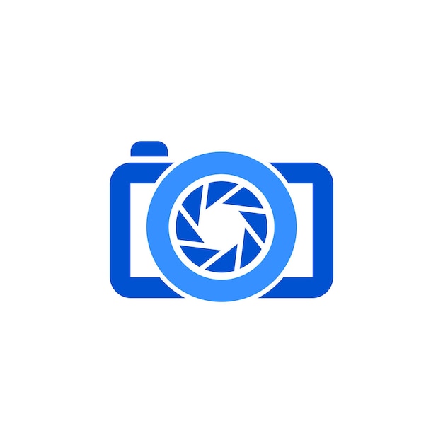Icono de la cámara con diafragma