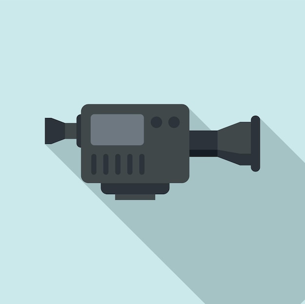 Icono de cámara digital de TV Ilustración plana del icono de vector de cámara digital de TV para diseño web