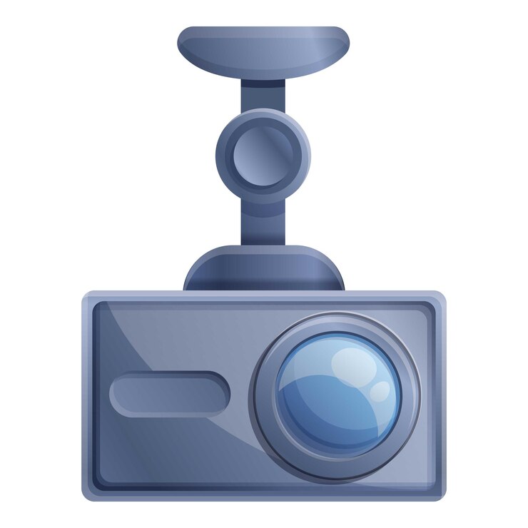 Vector icono de cámara dvr de vehículo icono vectorial de cámara dvr de vehículo para diseño web aislado en fondo blanco