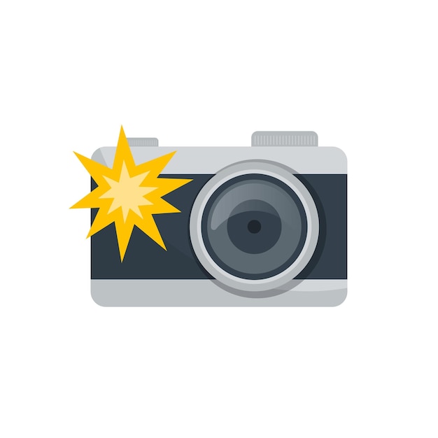 Icono de cámara en estilo plano Ilustración vectorial de fotografía en un fondo aislado Concepto comercial de cartel fotográfico