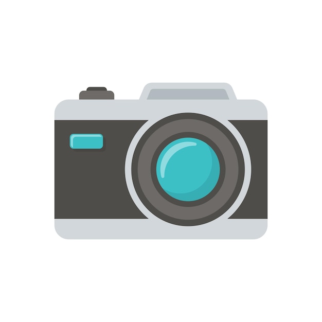 Icono de cámara en estilo plano Ilustración vectorial de fotografía en un fondo aislado Concepto comercial de cartel fotográfico