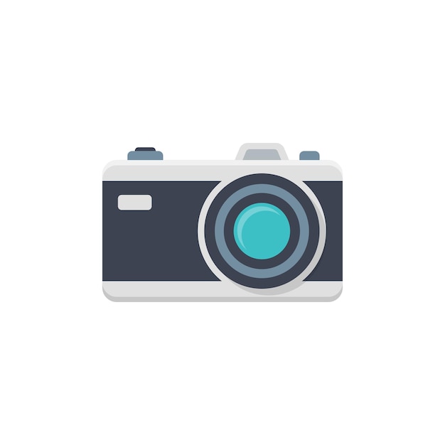 Icono de cámara en estilo plano Ilustración vectorial de fotografía en un fondo aislado Concepto comercial de cartel fotográfico
