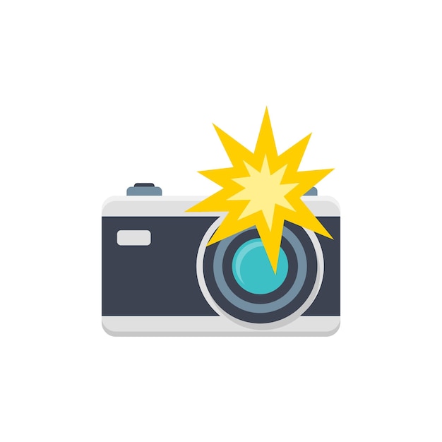 Icono de cámara en estilo plano Ilustración vectorial de fotografía en un fondo aislado Concepto comercial de cartel fotográfico