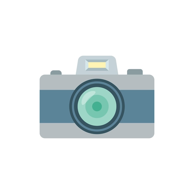 Icono de cámara en estilo plano Ilustración vectorial de fotografía en fondo aislado Concepto de negocio de carteles fotográficos