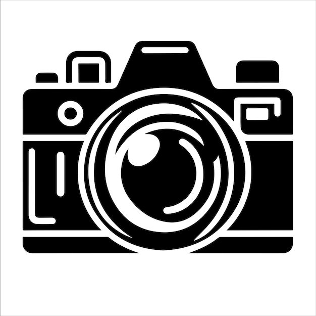 Icono de la cámara Fotografía diseño de logotipo cámara cámara moderna logotipo roto
