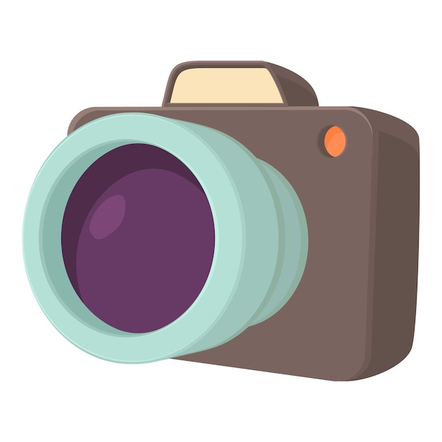Icono de la cámara Ilustración de dibujos animados del ícono vectorial de la cámara para la web