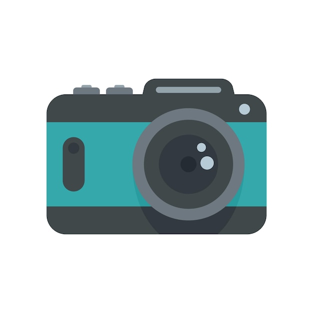 Icono de cámara Ilustración plana del icono de vector de cámara aislado sobre fondo blanco