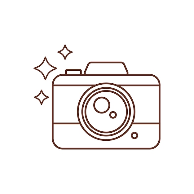 El icono de la cámara retro