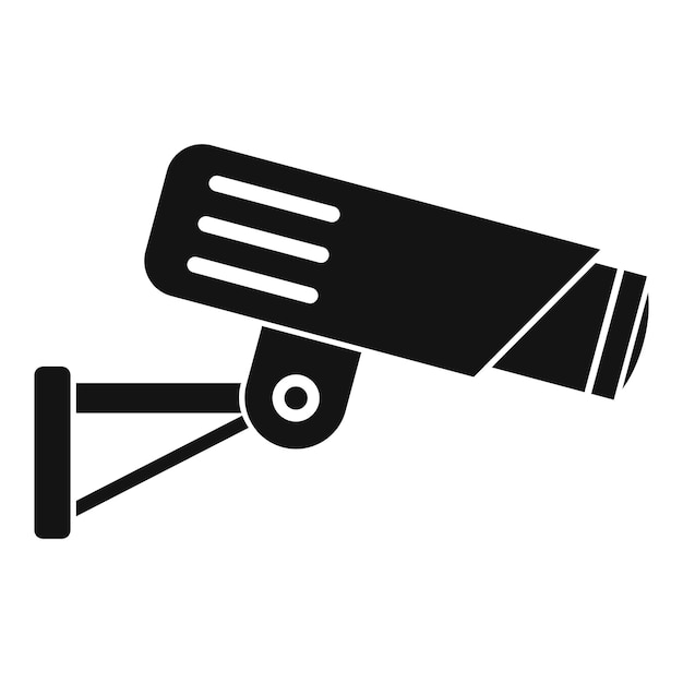 Icono de cámara de seguridad Ilustración sencilla del ícono vectorial de cámara de Seguridad para la web