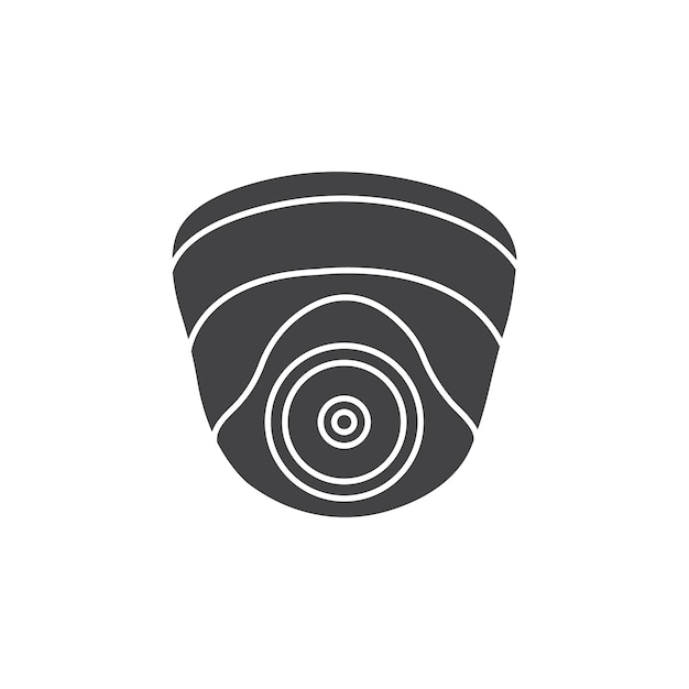 Icono de la cámara de seguridad Símbolo plano de línea delgada simple