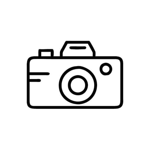 icono de la cámara vector de dibujos animados