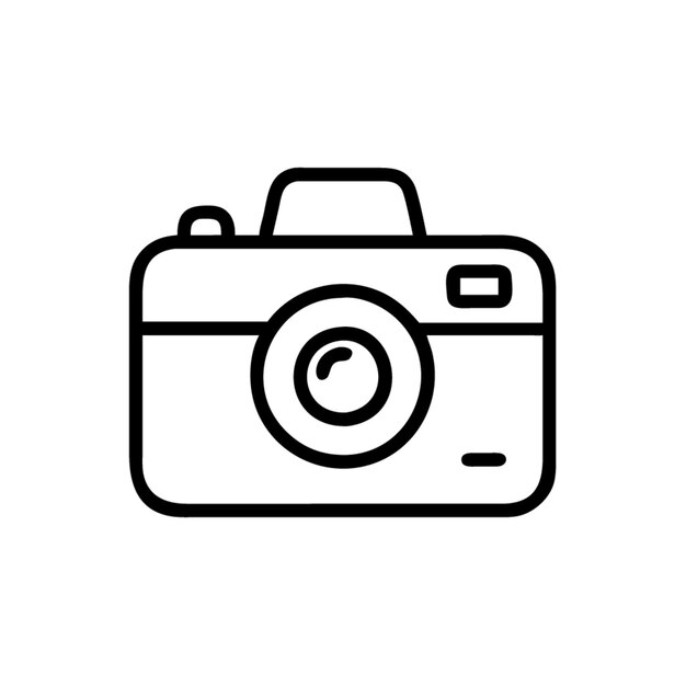 icono de la cámara vector de dibujos animados