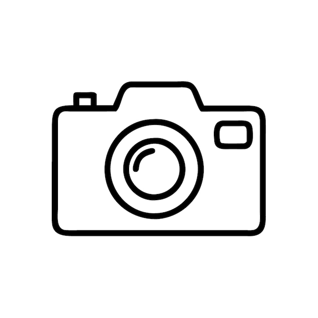 icono de la cámara vector de dibujos animados