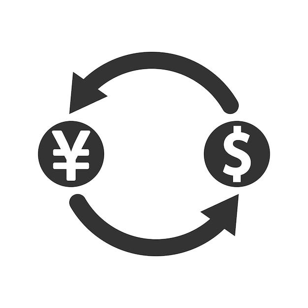 Icono de cambio de dinero