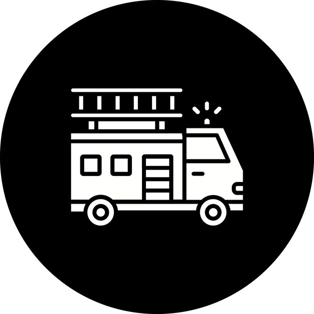 El icono del camión de bomberos