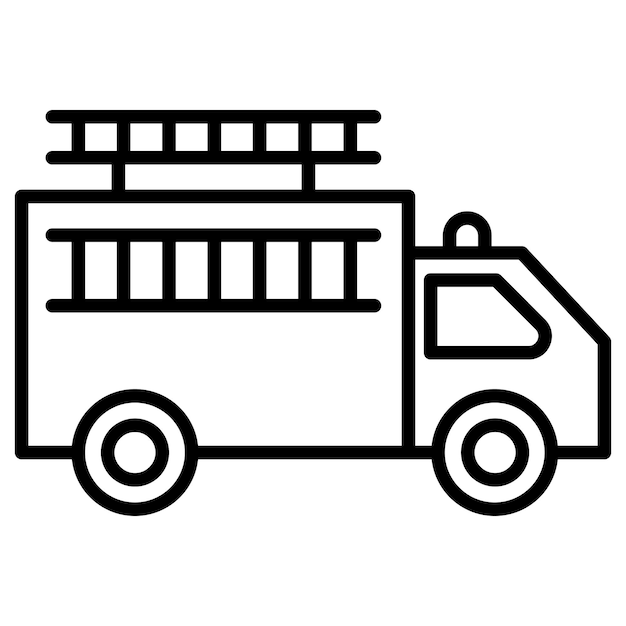 El icono del camión de bomberos