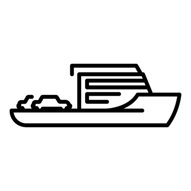 Icono de camión cisterna moderno Contorno de icono de vector de camión cisterna moderno para diseño web aislado sobre fondo blanco