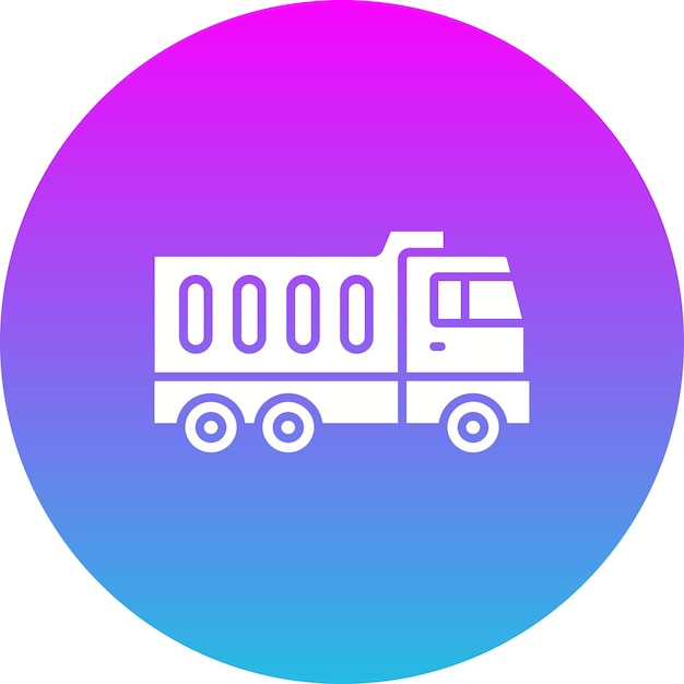 El icono del camión de descarga