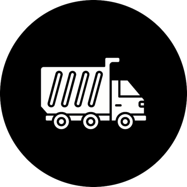 El icono del camión de descarga