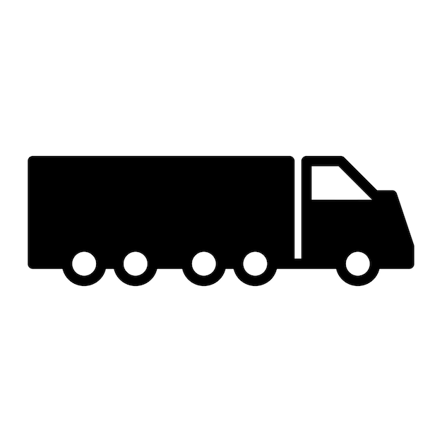 icono de camión de entrega de carga icono de camioneta de envío icono