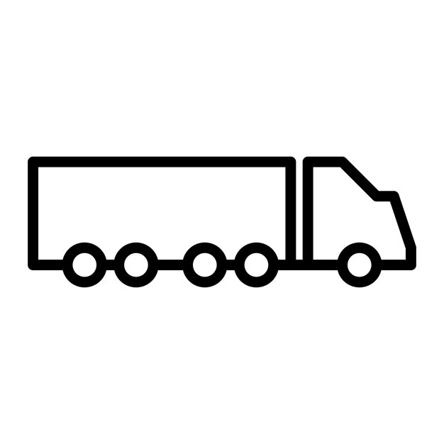 icono de camión de entrega de carga icono de camioneta de envío icono