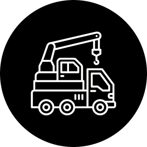Icono del camión de la grúa